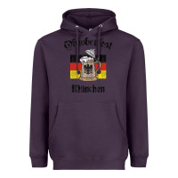 Plum Oktoberfest München German Flag Beer Stein Heavyweight Hoodie - longCreatives