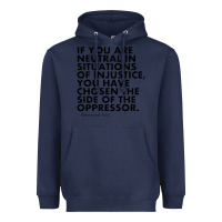 Navy human rights quote protest political Heavyweight Hoodie - longCreatives