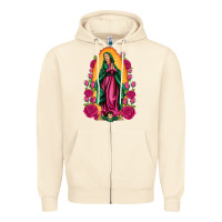 Sandshell our lady of guadalupe Zipper Hoodie - Artiststas