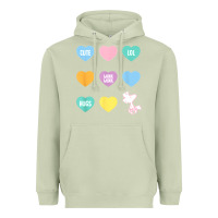 Matcha peanuts valentine candy heart Heavyweight Hoodie - longCreatives