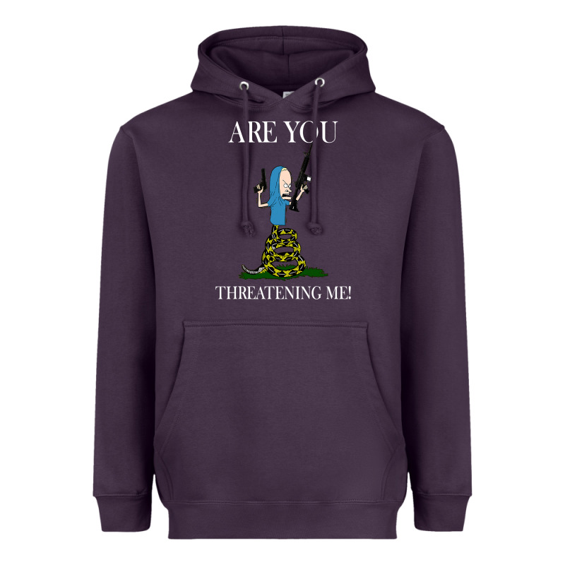 Are You Threatening Me Funny Cartoon Halloween Heavyweight Hoodie by longCreatives | Teevron