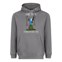 Storm Are You Threatening Me Funny Cartoon Halloween Heavyweight Hoodie - longCreatives