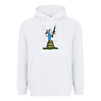 White Are You Threatening Me Funny Cartoon Halloween Heavyweight Hoodie - longCreatives