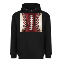Black american football and baseball Heavyweight Hoodie - BarkalooDesign