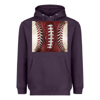 Plum american football and baseball Heavyweight Hoodie - BarkalooDesign