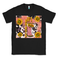 Black cowgirl boots sunflower Classic Tee - TumblerDesignByShophia