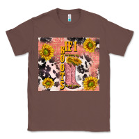 Chestnut cowgirl boots sunflower Classic Tee - TumblerDesignByShophia