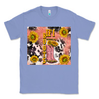 Colony Blue cowgirl boots sunflower Classic Tee - TumblerDesignByShophia