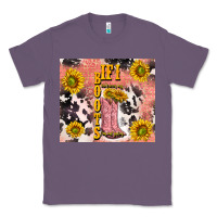 Lavender cowgirl boots sunflower Classic Tee - TumblerDesignByShophia