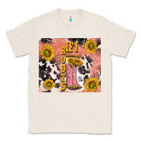 Natural cowgirl boots sunflower Classic Tee - TumblerDesignByShophia