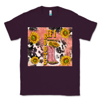 Plum cowgirl boots sunflower Classic Tee - TumblerDesignByShophia