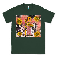 Sports Green cowgirl boots sunflower Classic Tee - TumblerDesignByShophia