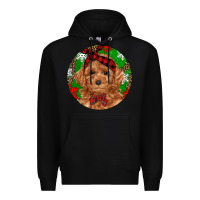 Black Christmas Toy Poodle Premium Hoodie - RanaPortraitStore