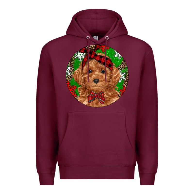 Christmas Toy Poodle Premium Hoodie by RanaPortraitStore | Teevron