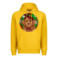 Lemon Christmas Toy Poodle Premium Hoodie - RanaPortraitStore