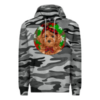 Slate Camo Christmas Toy Poodle Premium Hoodie - RanaPortraitStore