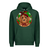 Sports Green Christmas Toy Poodle Premium Hoodie - RanaPortraitStore