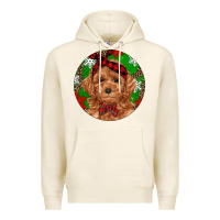 Tofu Christmas Toy Poodle Premium Hoodie - RanaPortraitStore