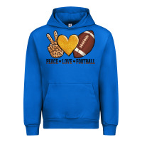 Cobalt peace love football Urban Hoodie - AdoDesignShop