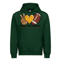 Foreset Green peace love football Urban Hoodie - AdoDesignShop