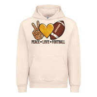 Sandshell peace love football Urban Hoodie - AdoDesignShop