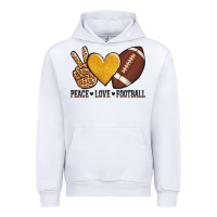 White peace love football Urban Hoodie - AdoDesignShop