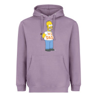 Lavender The Simpsons Homer Number 1 Dad Father's Day V2 Heavyweight Hoodie - longCreatives