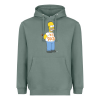 Sage The Simpsons Homer Number 1 Dad Father's Day V2 Heavyweight Hoodie - longCreatives