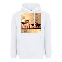 White angels gift raphael cupid cherubs art valentine angel Heavyweight Hoodie - longCreatives