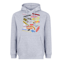 Heather Grey Just A Little Funk Heavyweight Hoodie - longCreatives