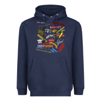 Navy Just A Little Funk Heavyweight Hoodie - longCreatives