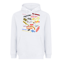 White Just A Little Funk Heavyweight Hoodie - longCreatives