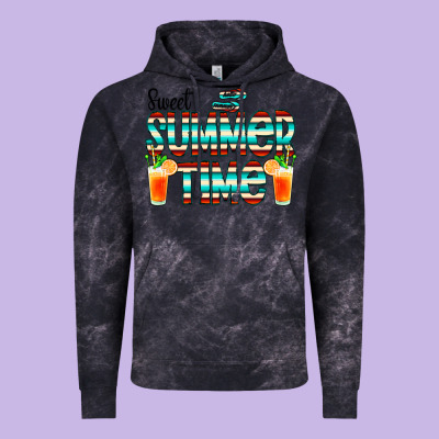 Sweet Summer Time Cocktail Vintage Hoodie Designed By Cowcowdesign