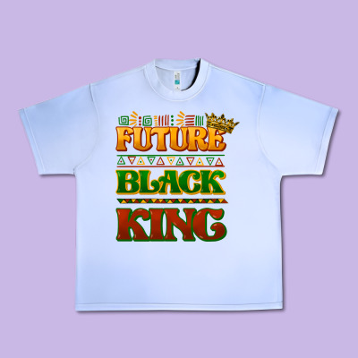 Future Black King Urban Heavy Tee Designed By Howdyjamesfarm