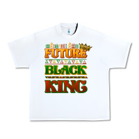 White Future black king Urban Heavy Tee - HowdyJamesFarm
