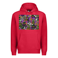 Cardinal mardi gras celebration pattern Premium Hoodie - CowhideDigitalArt
