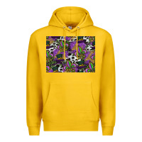 Lemon mardi gras celebration pattern Premium Hoodie - CowhideDigitalArt