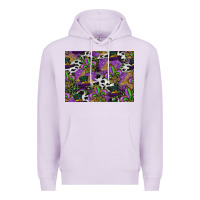 Lilac mardi gras celebration pattern Premium Hoodie - CowhideDigitalArt