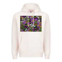 Pale Pink mardi gras celebration pattern Premium Hoodie - CowhideDigitalArt
