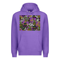 Purple mardi gras celebration pattern Premium Hoodie - CowhideDigitalArt
