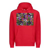 Red mardi gras celebration pattern Premium Hoodie - CowhideDigitalArt