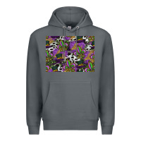 Rock mardi gras celebration pattern Premium Hoodie - CowhideDigitalArt