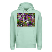 Seafoam mardi gras celebration pattern Premium Hoodie - CowhideDigitalArt