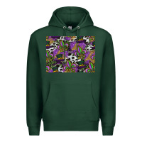 Sports Green mardi gras celebration pattern Premium Hoodie - CowhideDigitalArt