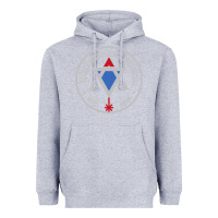 Heather Grey Secret Jewish Space Laser Corps Mazel Tov Funny Prank Heavyweight Hoodie - longCreatives