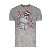 Cloud Rock fourth of july hippopotamus Vintage Tee - CowGirlArtShop