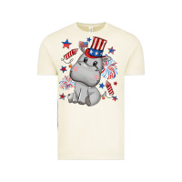 Vintage Arctic fourth of july hippopotamus Vintage Tee - CowGirlArtShop