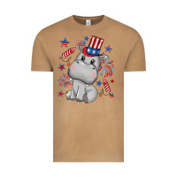 Vintage Camel fourth of july hippopotamus Vintage Tee - CowGirlArtShop