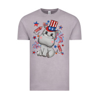 Vintage Zinc fourth of july hippopotamus Vintage Tee - CowGirlArtShop