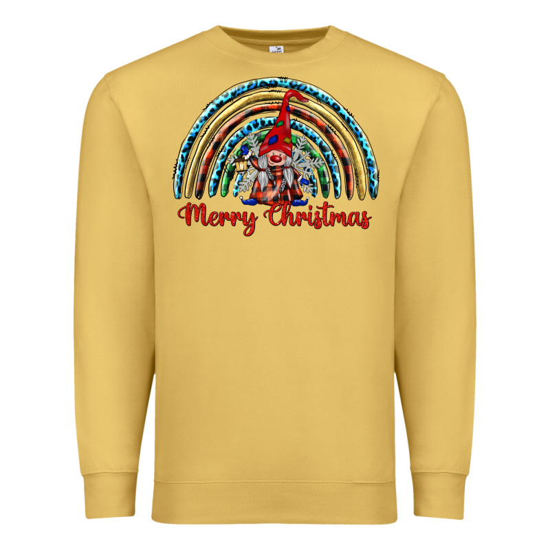Merry Christmas Gnomes   Rainbow Premium Sweatshirt by BarkalooDesign | Teevron